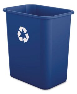 Boardwalk®Recycling Container, 7 gal, Polypropylene, Blue