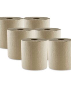 Boardwalk®Hard Wound Towel, 1 Ply, 8" x 700 ft, Kraft, 6/Carton