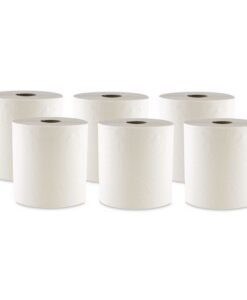 Boardwalk®Hard Wound Towel, 1 Ply, 8" x 700 ft, White, 6/Carton