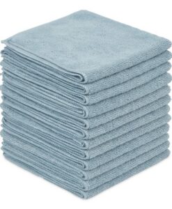 Boardwalk®Microfiber Cleaning Cloths, 12 x 12, Blue, 12/Pack