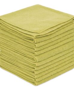 Boardwalk®Microfiber Cleaning Cloths, 12 x 12, Yellow, 12/Pack