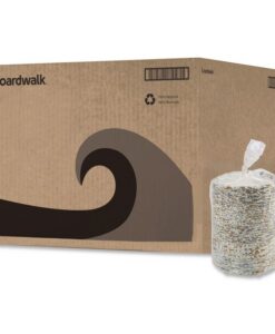 Boardwalk®Deerfield Printed Paper Plates, 6" dia, Coated/Soak Proof, White/Yellow/Green/Purple, 250/Pack, 4 Packs/Carton