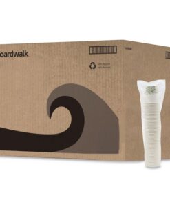 Boardwalk®Deerfield Printed Paper Hot Cups, 10 oz, 50/Sleeve, 20 Sleeves/Carton